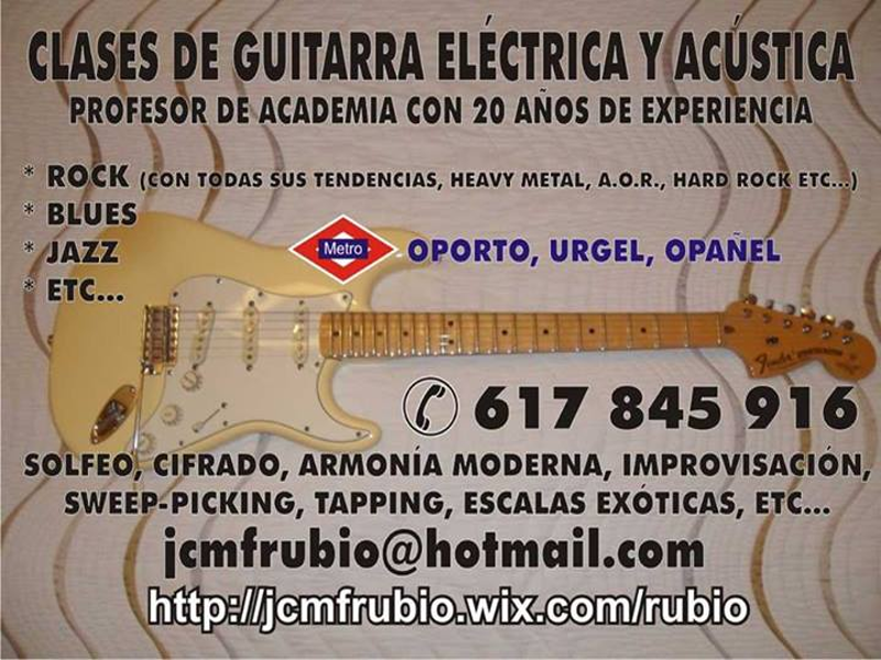 Clases de guitarra eléctrica y acústica | José Carlos Martín