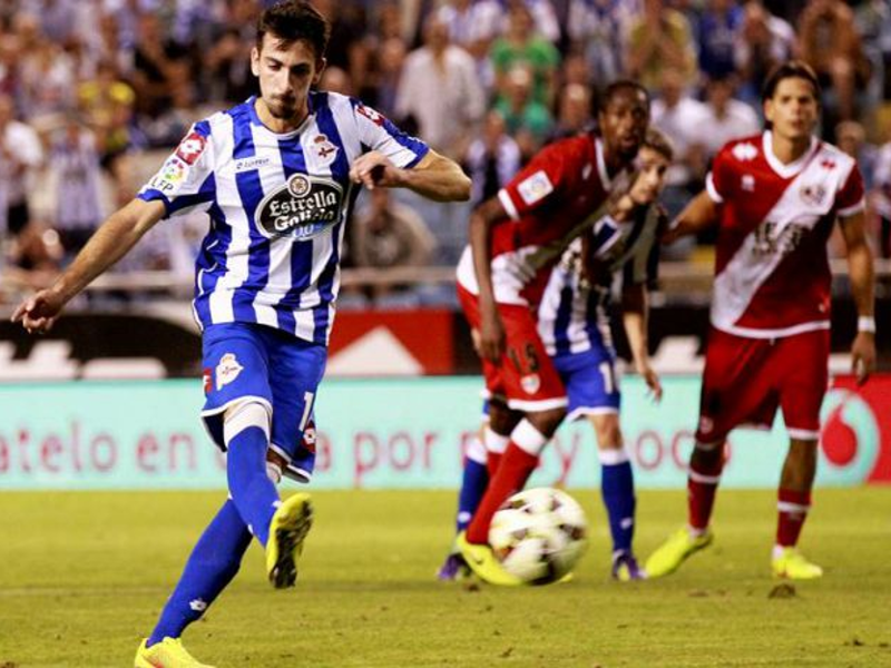 El Deportivo de La Coruña salvó 1 punto en el minuto final del encuentro frente al Rayo Vallecano de Madrid | Jornada 2ª - Liga BBVA - 31-08-2014