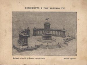 Monumento a Alfonso XII | 1922 | José Grases Riera | Estanque grande del parque del Retiro | Madrid | Invitación inauguración 06/06/1922