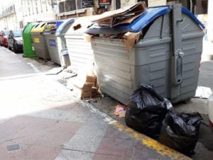 Fiestas de Centro dejan más de 161.000 kilos de basura 