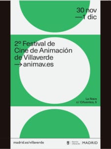 ANIMAV 2018 | 2º Festival de Cine de Animación de Villaverde | 30/11-01/12/2018 | La Nave | Villaverde | Madrid | Cartel