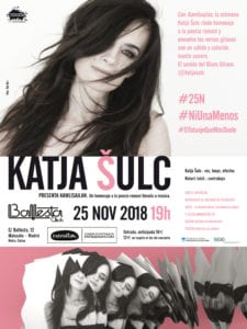 Katja Šulc presenta 'Kamlisajlan' | 25/11/2018 | Ballesta Club | Triball Madrid | Cartel